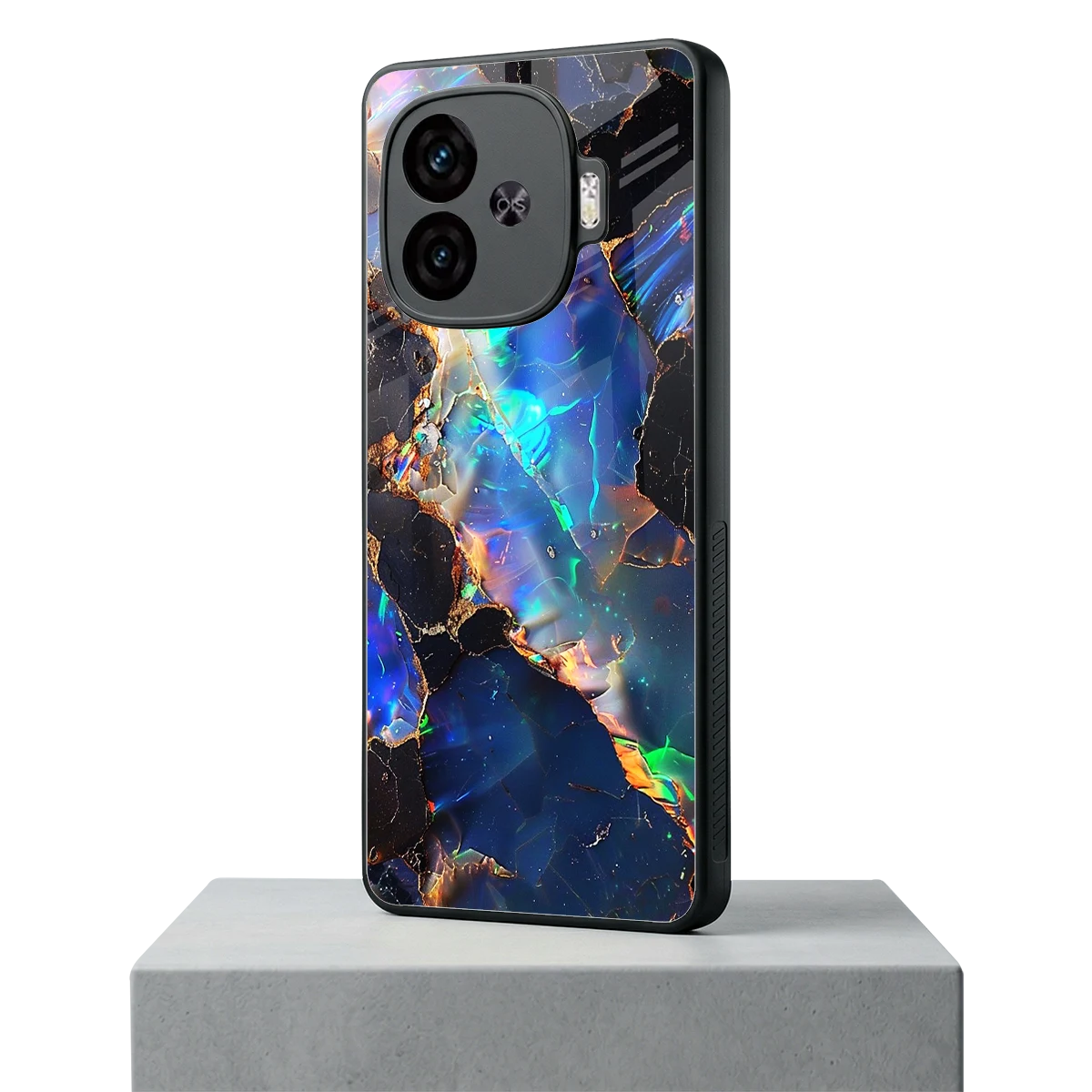 Mystic Marble iqoo neo 10r 5g mobile cover | shockproof glass phone case