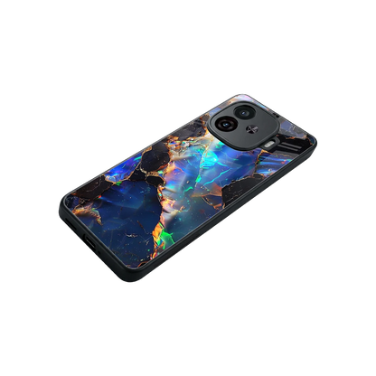 Mystic Marble stylish phone case for iqoo neo 10r 5g | glossy glass and slim fit