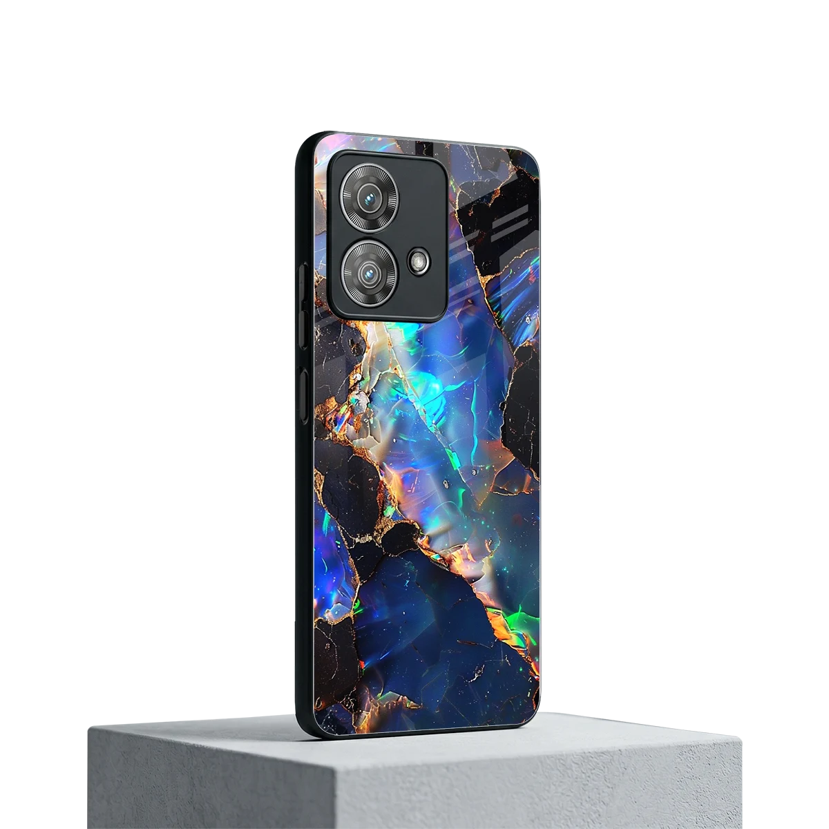 Mystic Marble motorola edge 40 neo 5g mobile cover | shockproof glass phone case