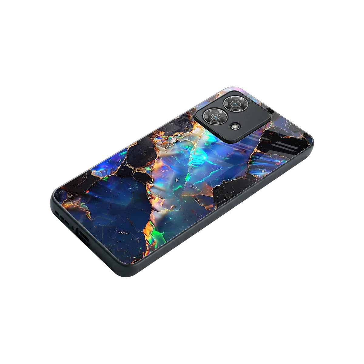 Mystic Marble stylish phone case for motorola edge 40 neo 5g | glossy glass and slim fit