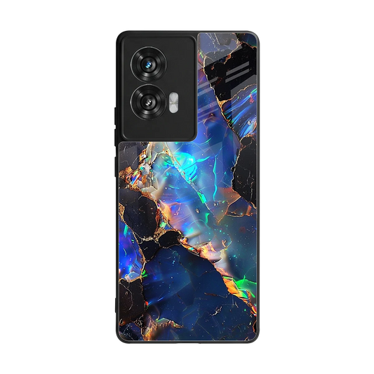 Mystic Marble back phone cover | glass case for motorola edge 50 fusion