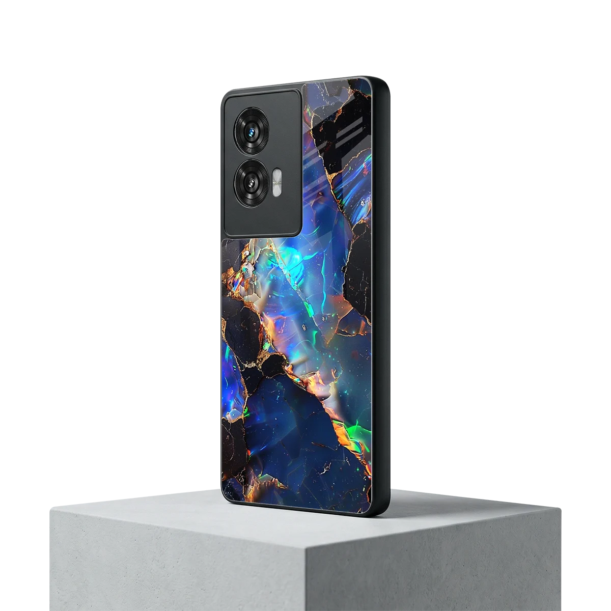 Mystic Marble motorola edge 50 fusion mobile cover | shockproof glass phone case