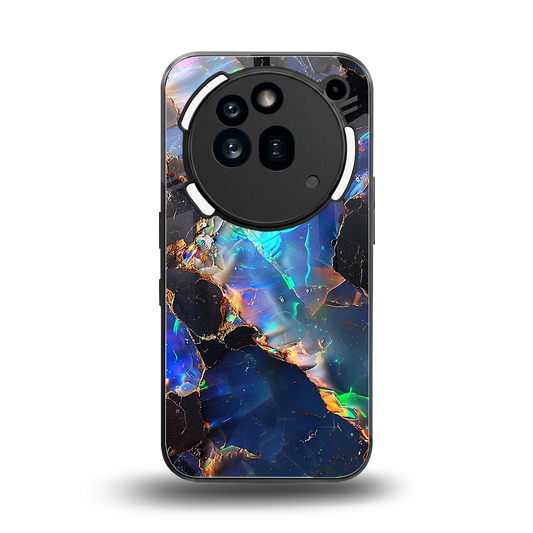 Mystic Marble back phone cover | glass case for nothing phone 3a pro