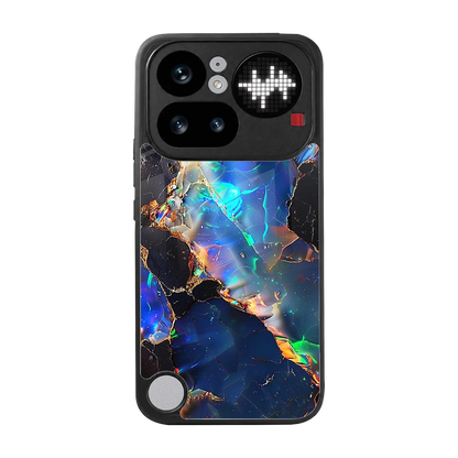 Mystic Marble back phone cover | glass case for nothing phone 4a pro