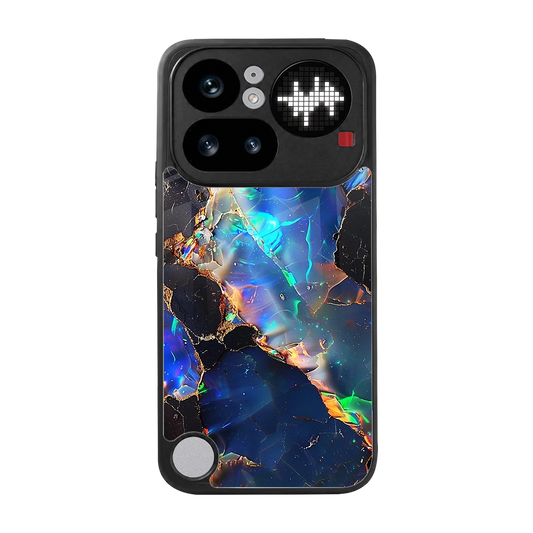 Mystic Marble back phone cover | glass case for nothing phone 4a pro
