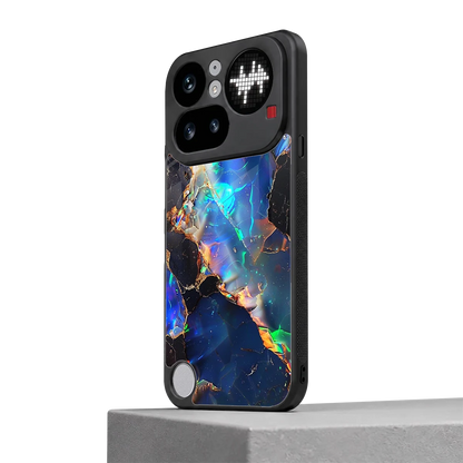 Mystic Marble nothing phone 4a pro mobile cover | shockproof glass phone case