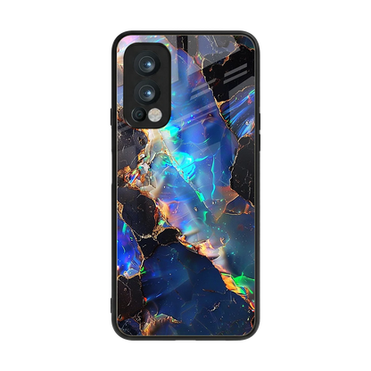 Mystic Marble back phone cover | glass case for oneplus nord 2