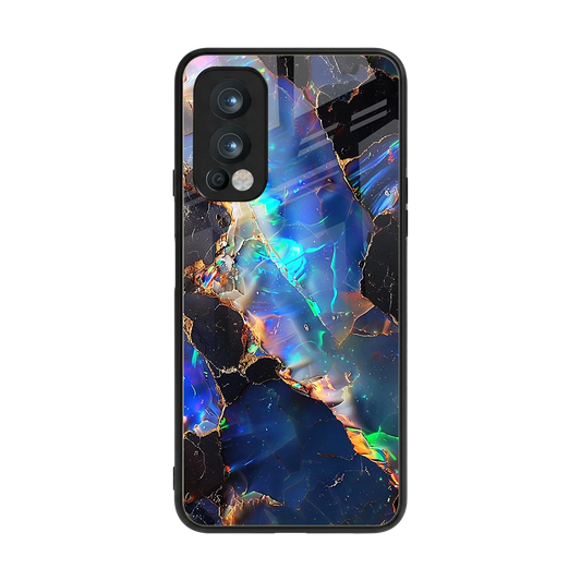 Mystic Marble back phone cover | glass case for oneplus nord 2