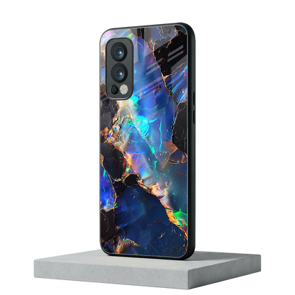 Mystic Marble oneplus nord 2 mobile cover | shockproof glass phone case