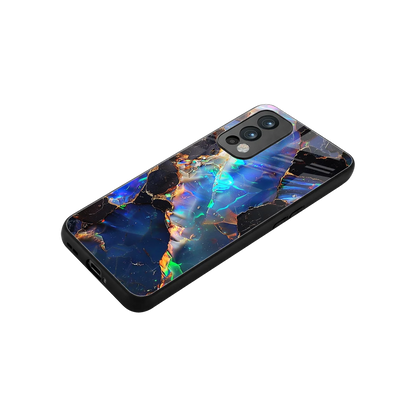 Mystic Marble stylish phone case for oneplus nord 2 | glossy glass and slim fit