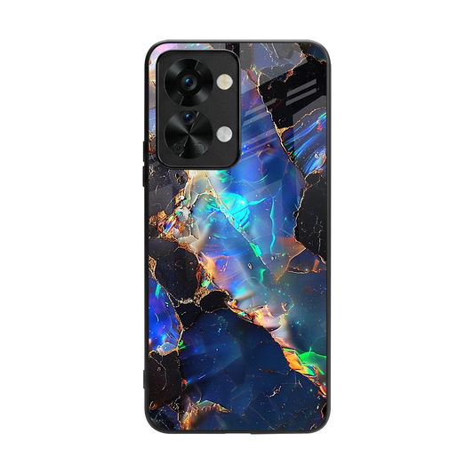 Mystic Marble back phone cover | glass case for oneplus nord 2t