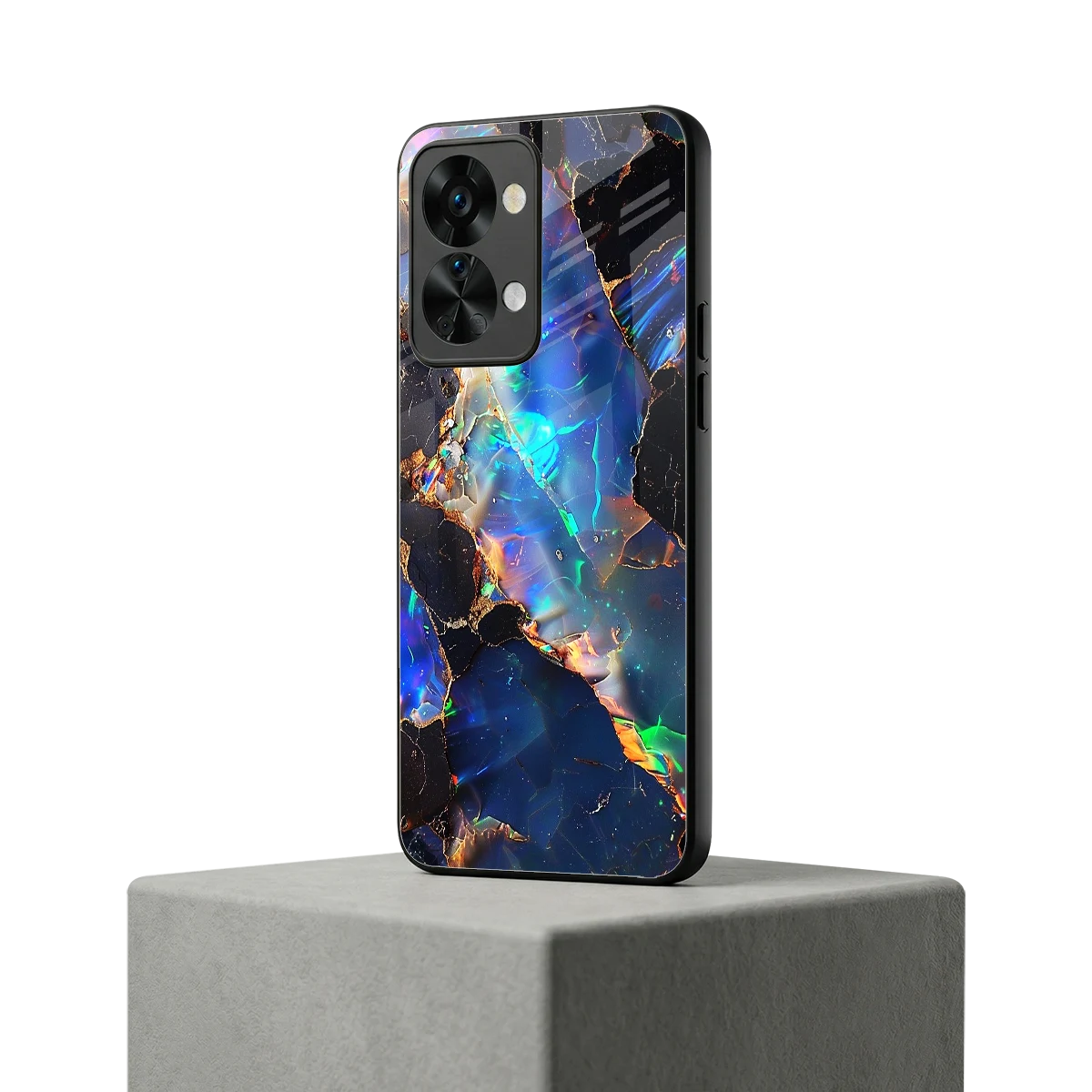 Mystic Marble oneplus nord 2t mobile cover | shockproof glass phone case
