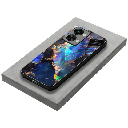 Mystic Marble stylish phone case for oneplus nord 2t | glossy glass and slim fit