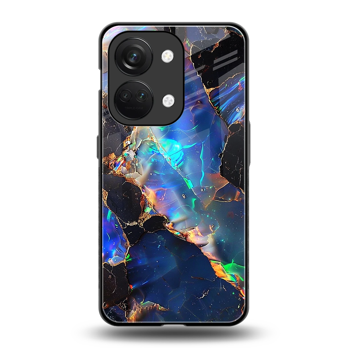 Mystic Marble back phone cover | glass case for oneplus nord 3
