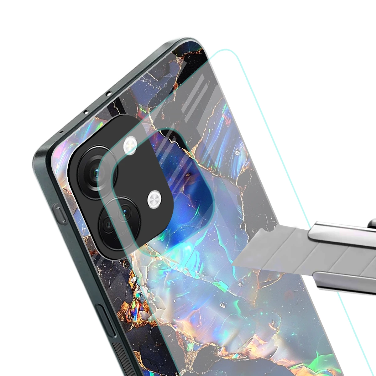 Mystic Marble stylish phone case for oneplus nord 3 | glossy glass and slim fit