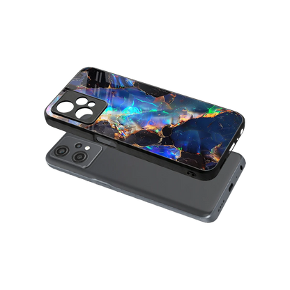 Mystic Marble sleek oneplus nord ce 2 lite cover with tempered glass back and TPU edges