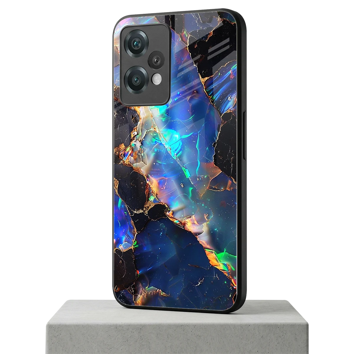 Mystic Marble oneplus nord ce 2 lite mobile cover | shockproof glass phone case