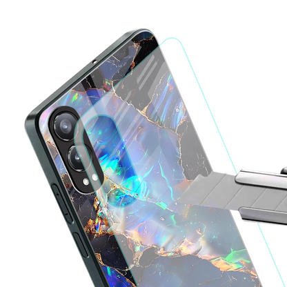 Mystic Marble stylish phone case for oneplus nord ce 4 lite | glossy glass and slim fit