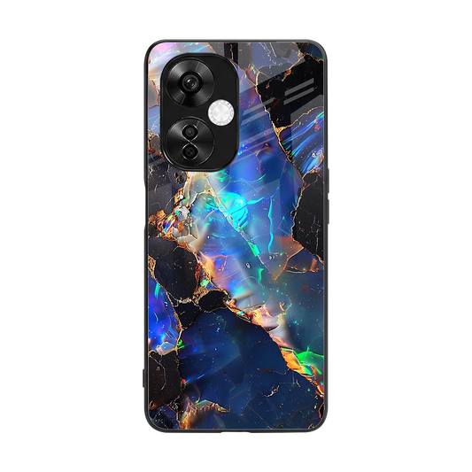 Mystic Marble back phone cover | glass case for oneplus nord ce 3 lite