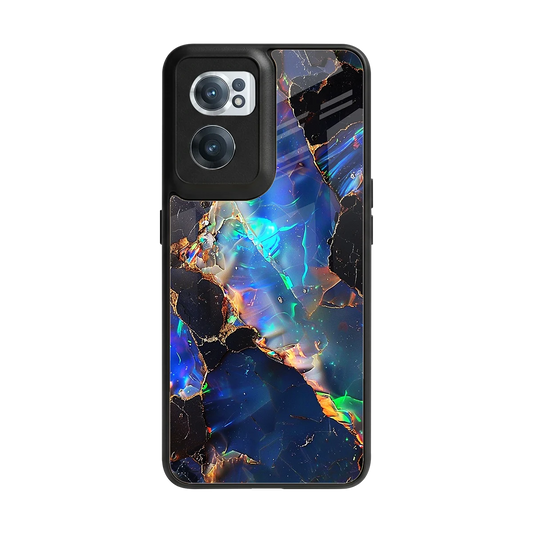 Mystic Marble back phone cover | glass case for oneplus nord ce 2