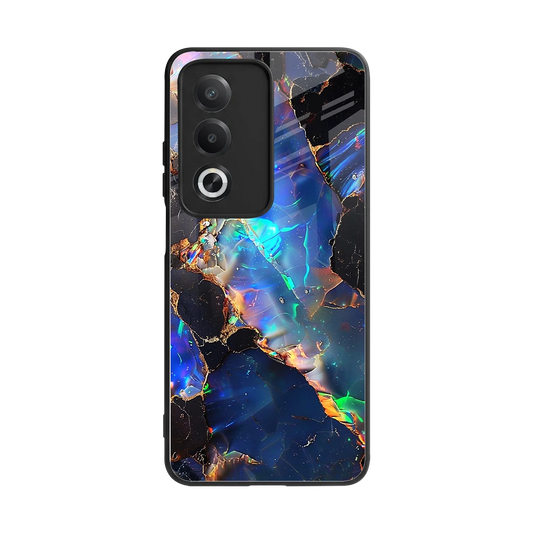 Mystic Marble back phone cover | glass case for oppo a3 pro