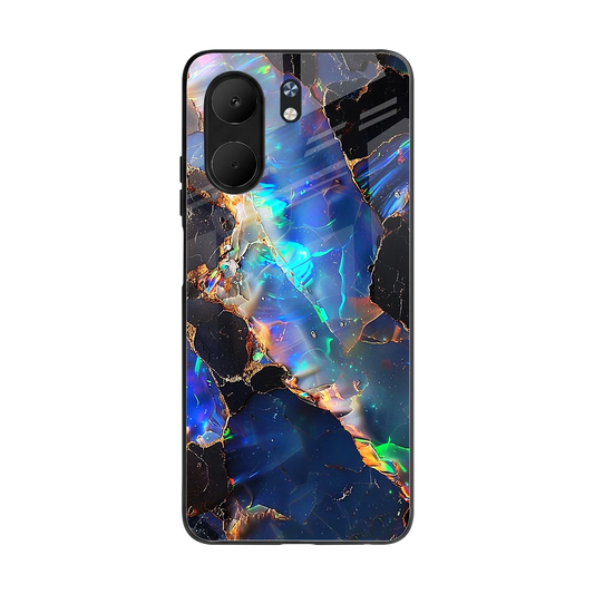 Mystic Marble back phone cover | glass case for oppo a5x 5g