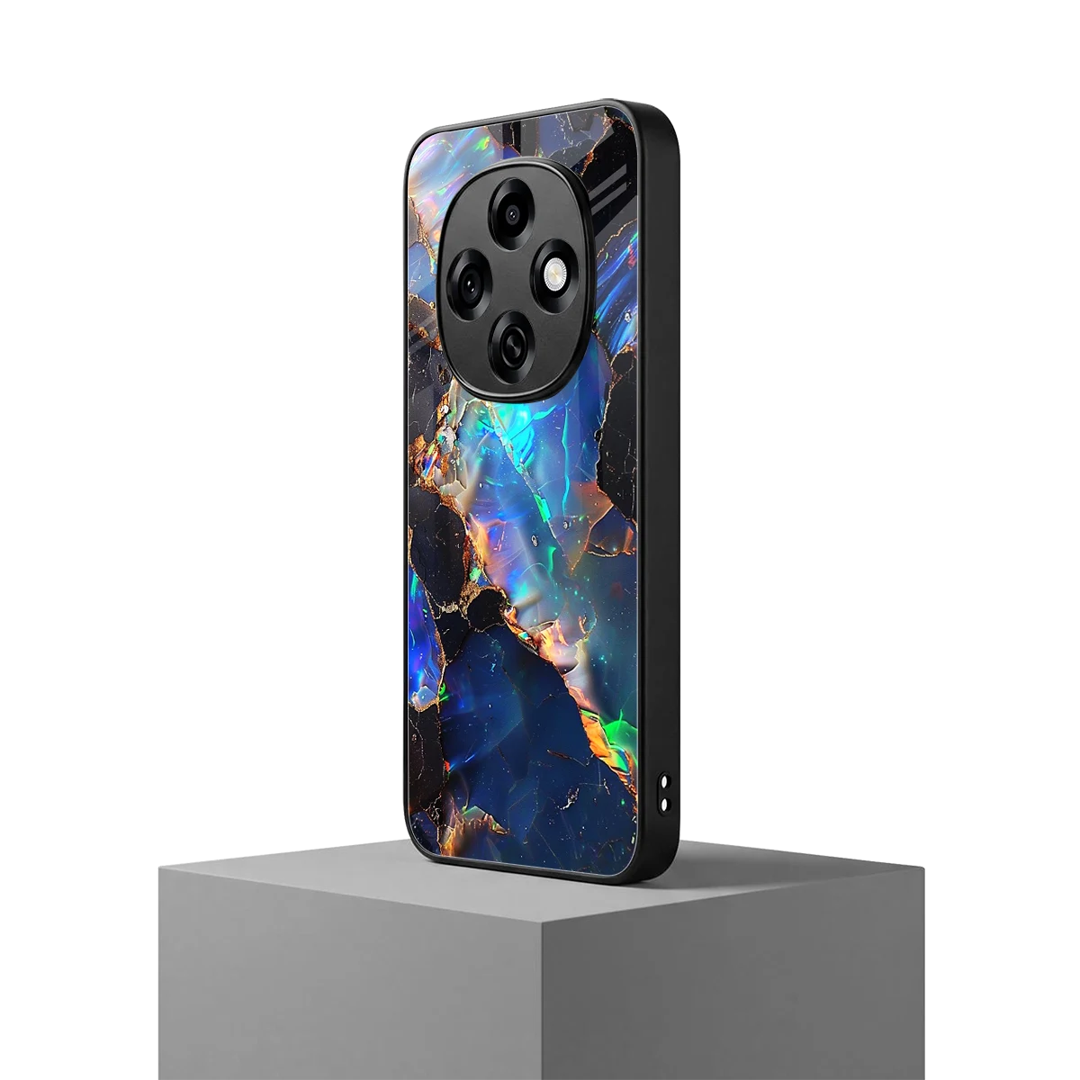 Mystic Marble oppo f31 pro 5g mobile cover | shockproof glass phone case