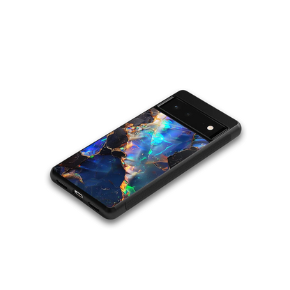 Mystic Marble google pixel 6 mobile cover | shockproof glass phone case