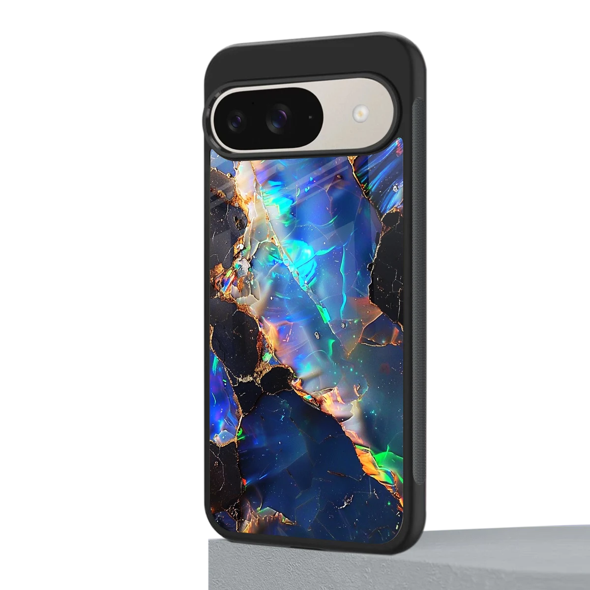 Mystic Marble google pixel 9 mobile cover | shockproof glass phone case