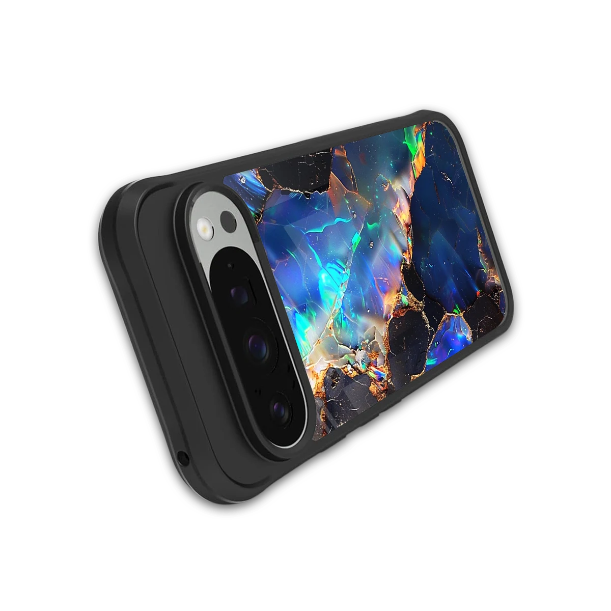 Mystic Marble stylish phone case for google pixel 9 pro xl | glossy glass and slim fit