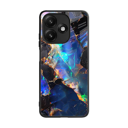 Mystic Marble back phone cover | glass case for redmi 12 5g