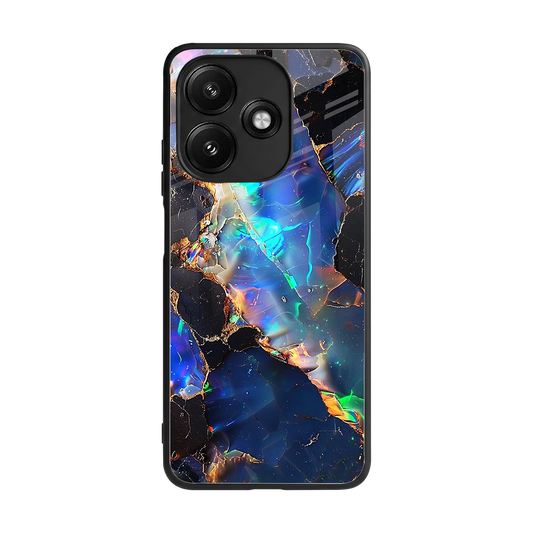 Mystic Marble back phone cover | glass case for redmi 12 5g