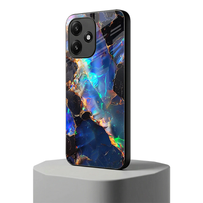 Mystic Marble redmi 12 5g mobile cover | shockproof glass phone case