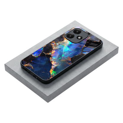 Mystic Marble stylish phone case for redmi 12 5g | glossy glass and slim fit
