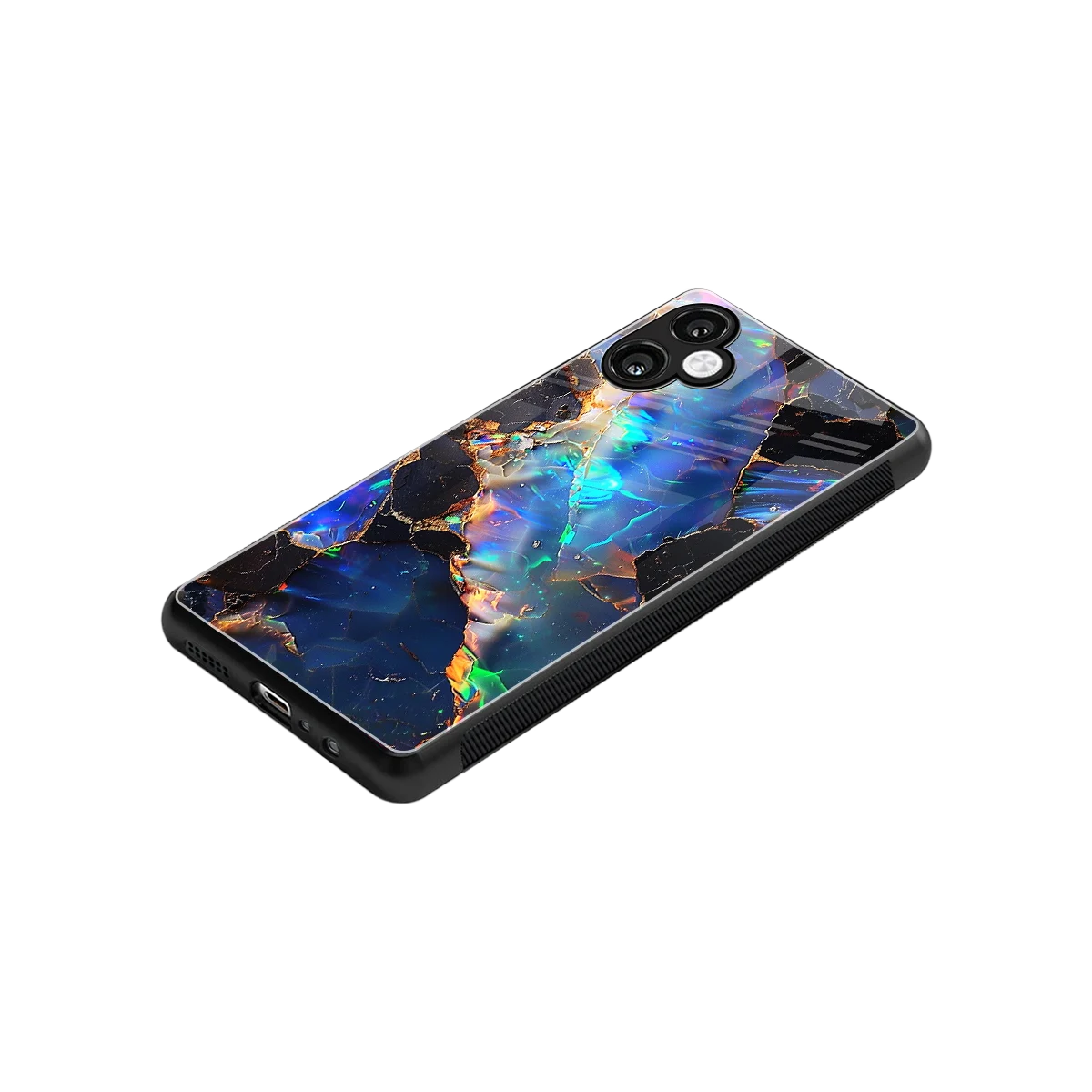 Mystic Marble stylish phone case for samsung galaxy a06 5g | glossy glass and slim fit