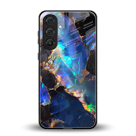 Mystic Marble back phone cover | glass case for samsung galaxy m35 5g