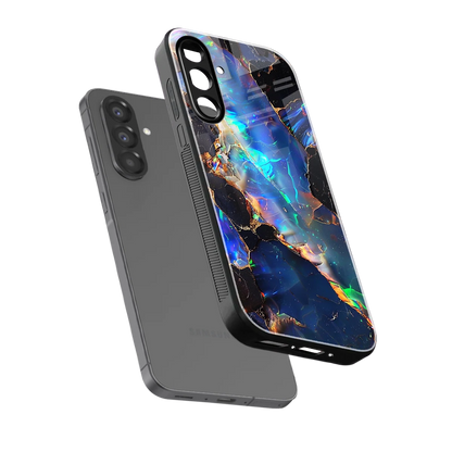 Mystic Marble sleek samsung galaxy a36 5g cover with tempered glass back and TPU edges