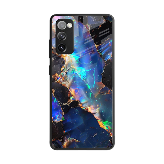 Mystic Marble back phone cover | glass case for samsung galaxy s20 fe