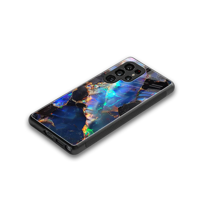 Mystic Marble stylish phone case for samsung galaxy s25 ultra | glossy glass and slim fit