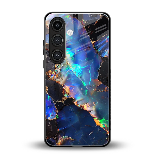 Mystic Marble back phone cover | glass case for samsung galaxy s25