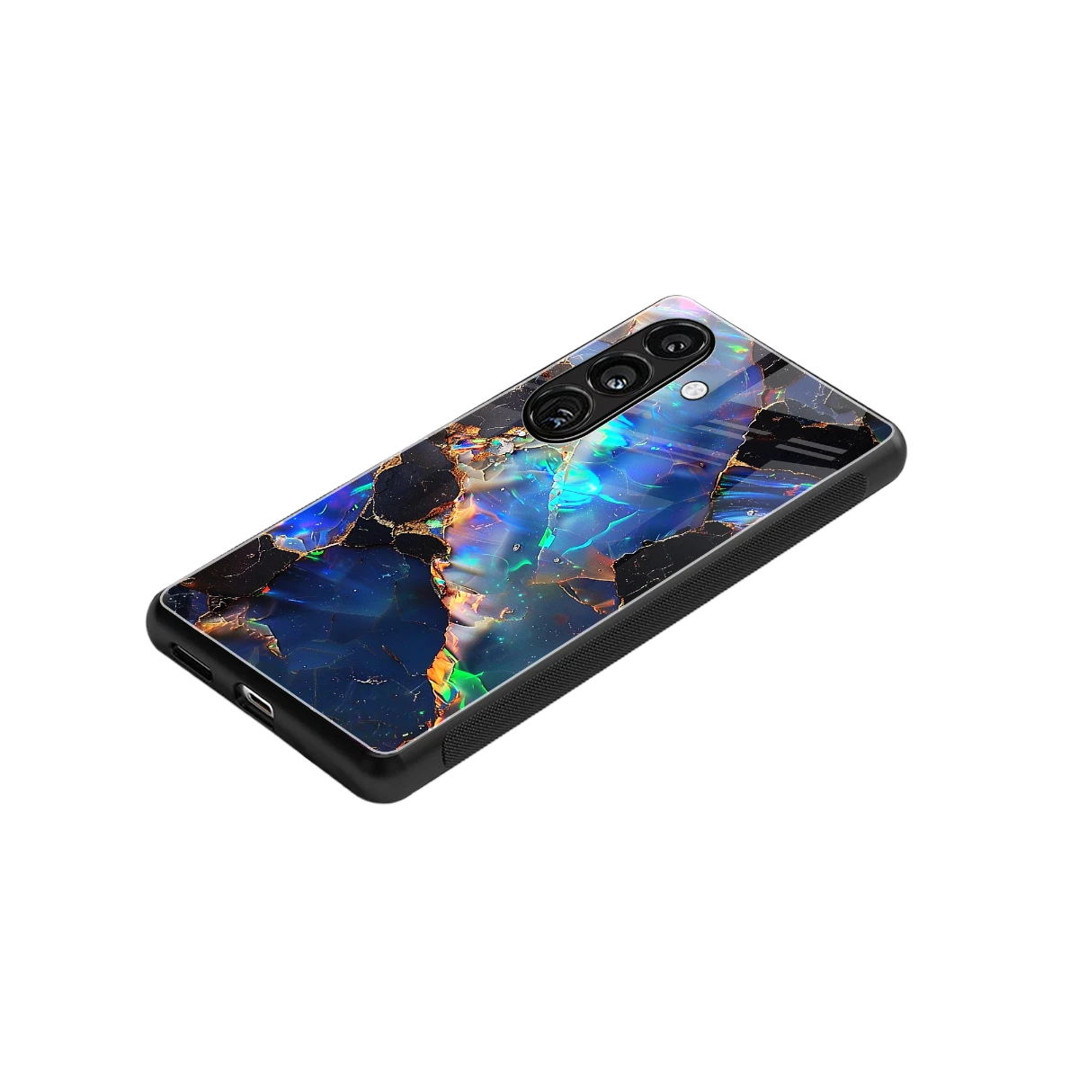 Mystic Marble stylish phone case for samsung galaxy s24 | glossy glass and slim fit