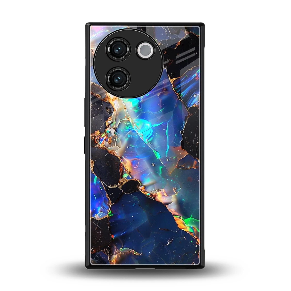 Mystic Marble back phone cover | glass case for vivo v30e