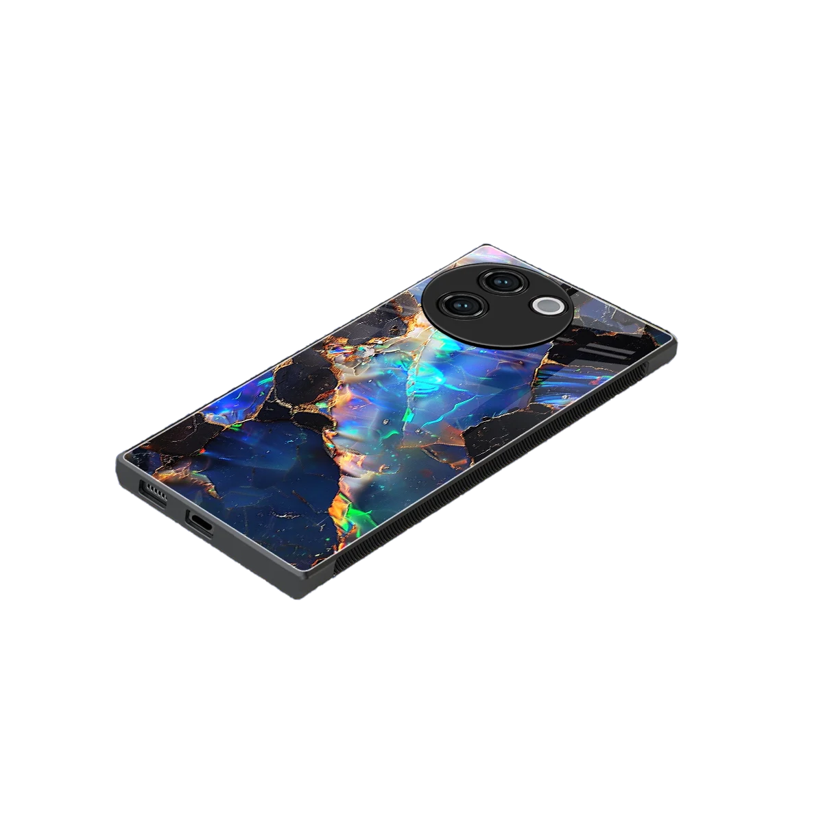 Mystic Marble stylish phone case for vivo v30e | glossy glass and slim fit