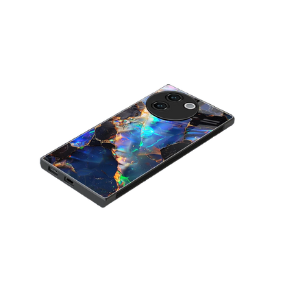 Mystic Marble stylish phone case for vivo v30e | glossy glass and slim fit