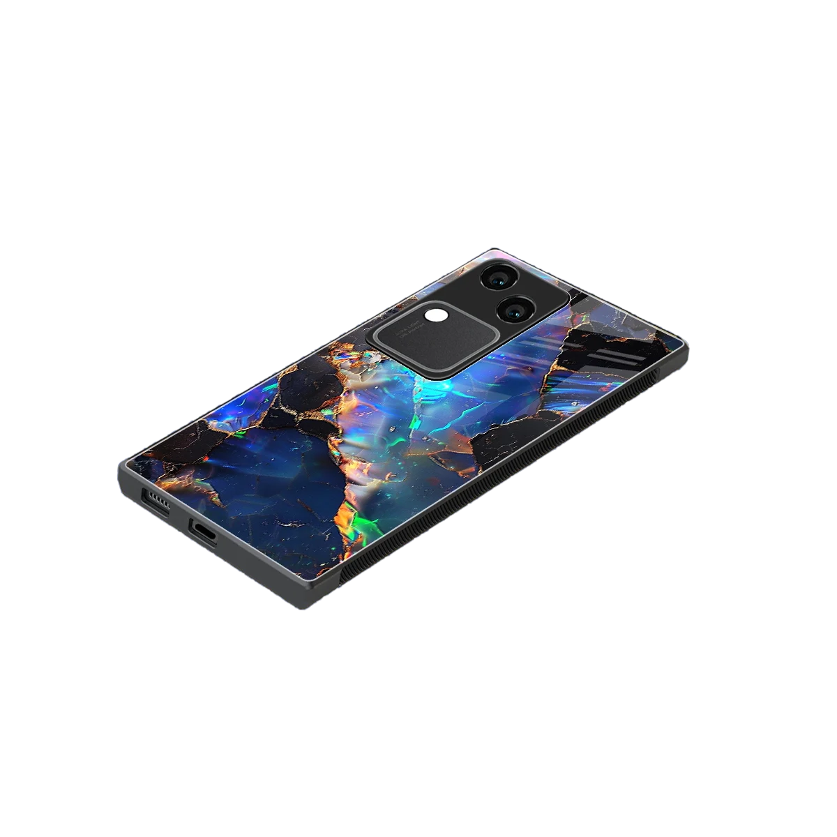 Mystic Marble stylish phone case for vivo v30 | glossy glass and slim fit