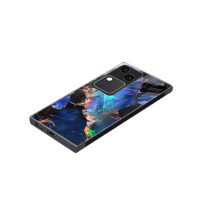 Mystic Marble stylish phone case for vivo v30 | glossy glass and slim fit