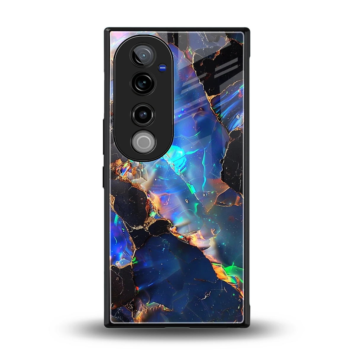 Mystic Marble back phone cover | glass case for vivo v40 pro