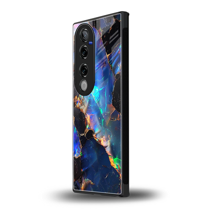 Mystic Marble vivo v40 pro mobile cover | shockproof glass phone case