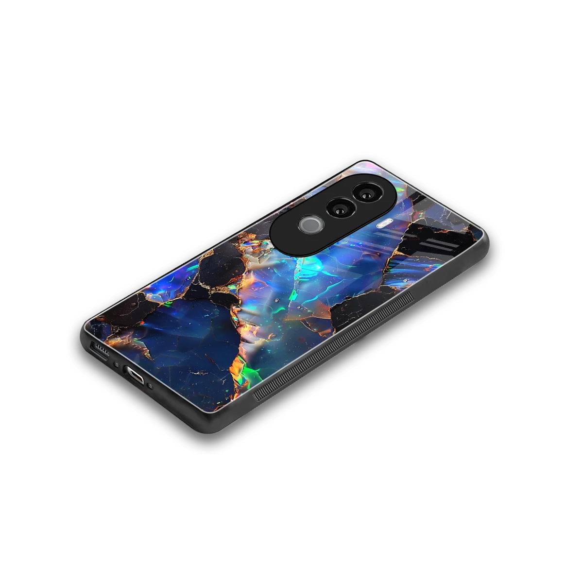 Mystic Marble stylish phone case for vivo v40e | glossy glass and slim fit