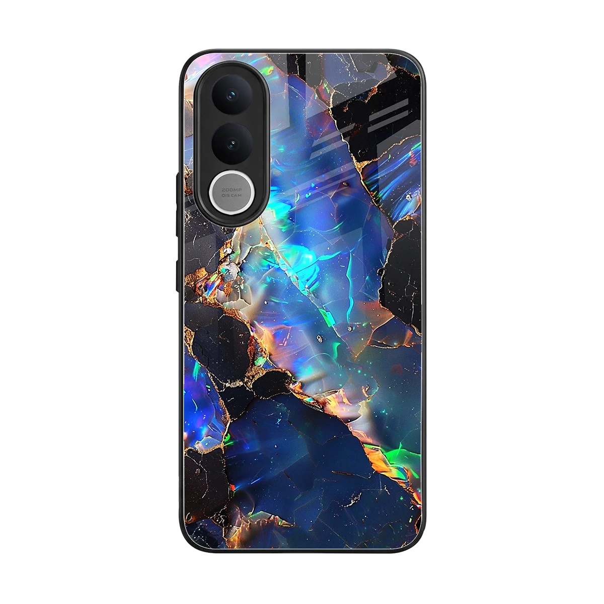 Mystic Marble back phone cover | glass case for vivo v70 fe